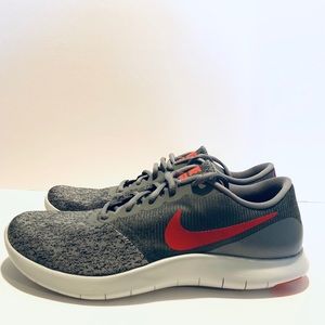 Nike flex contact men’s shoes red / gray